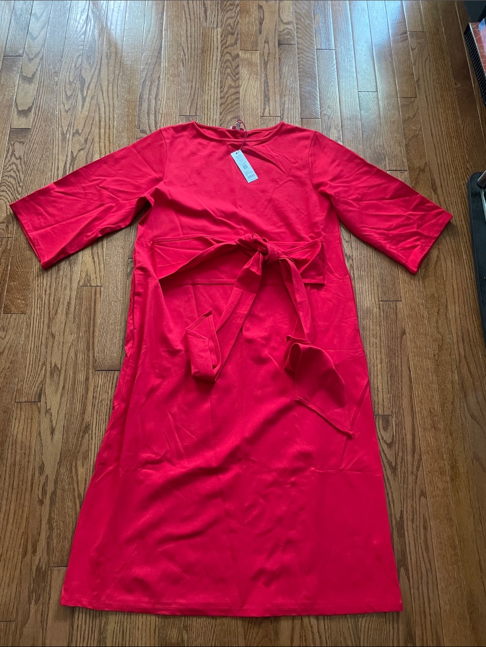 Frances Valentine Red Whitney Wrap Dress Women’s Sz Large NWT - Picture 5 of 16